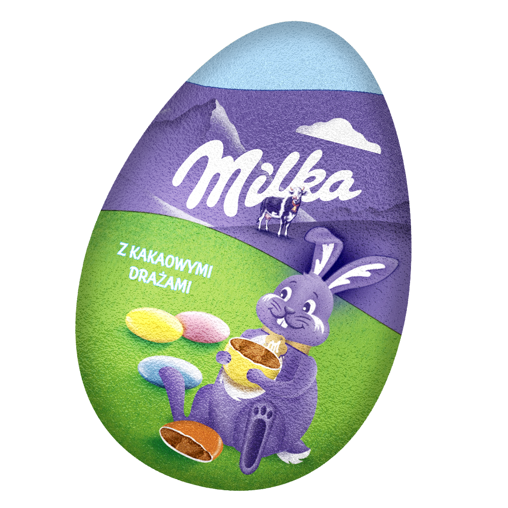 Milka jajko wielkanocne Funny Egg 50 g z czekolady mlecznej