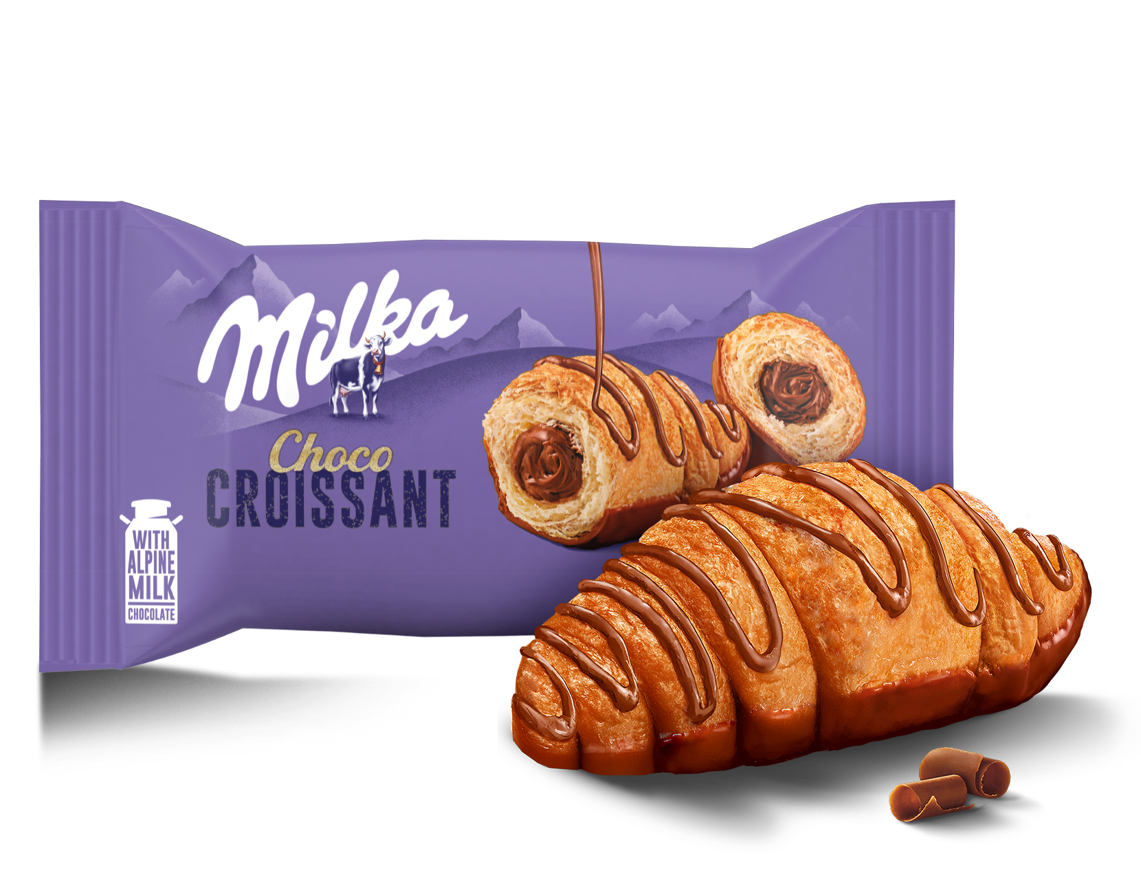 NOWOŚĆ Milka Croissant czekoladowy 50 g rogalik z nadzieniem i polewą